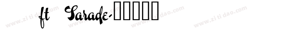 Poft Sarade字体转换